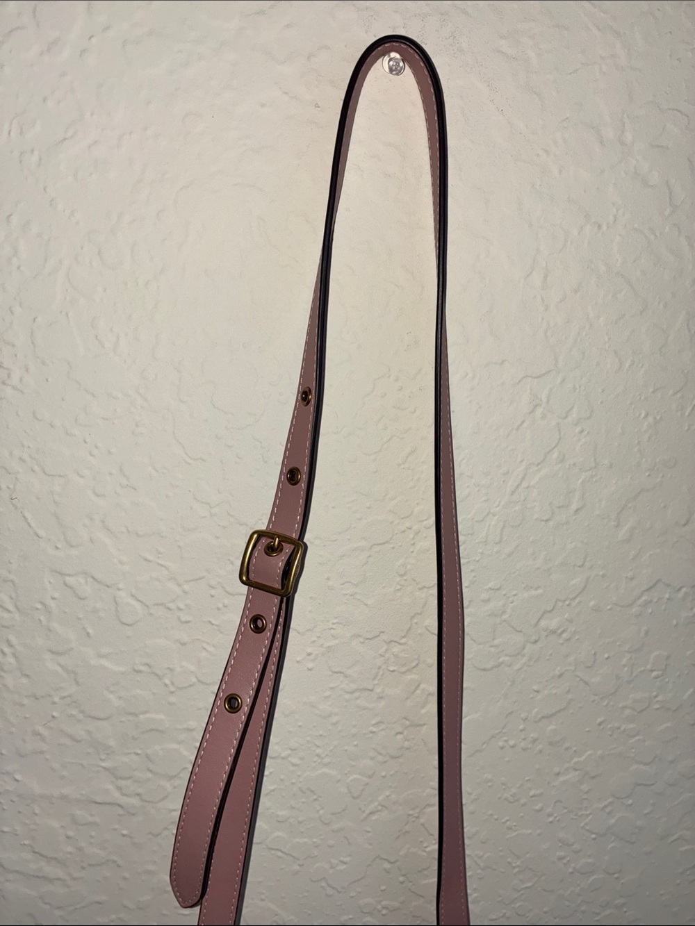 Coach Pink Leather Crossbody with Yellow & Pink Belt Detail - Picture 6 of 17